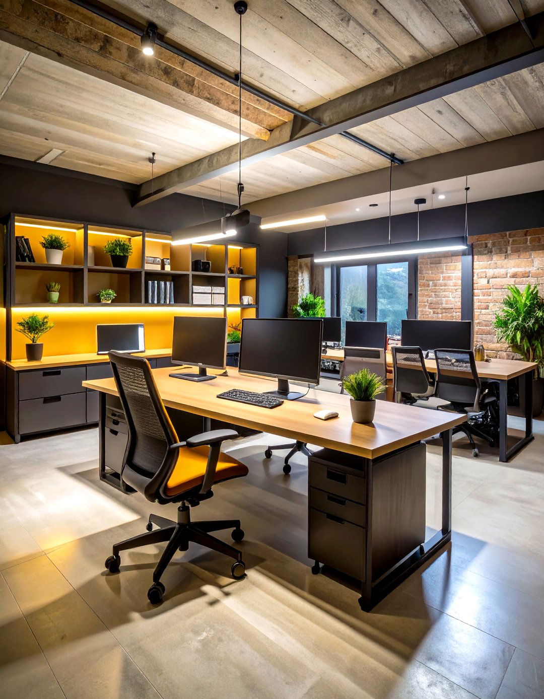 Basement Office Workstation Suites - 24 Basement Furniture Ideas