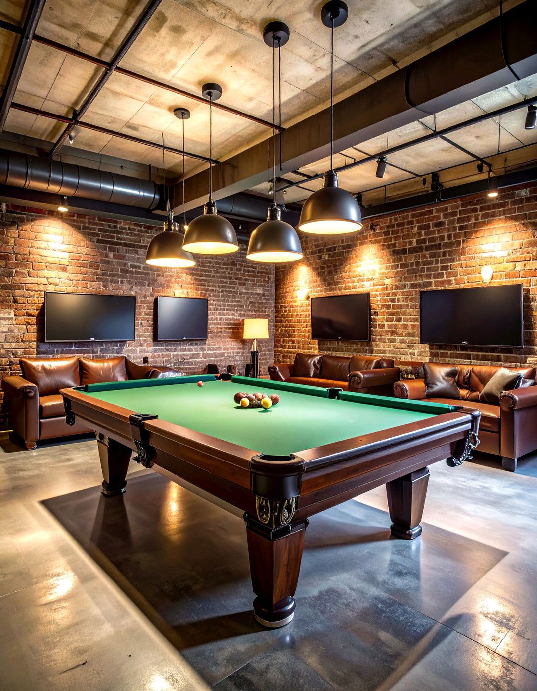 Basement Sports Bar Pool Room - 24 Pool Table Room Ideas