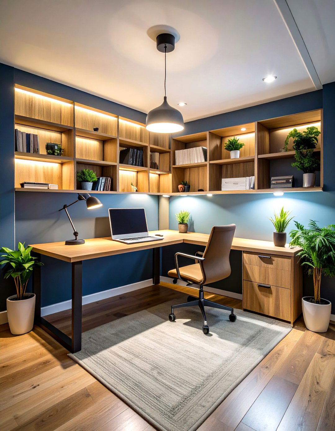 Basement Stair Home Office Nook Creation - 24 Basement Stair Ideas