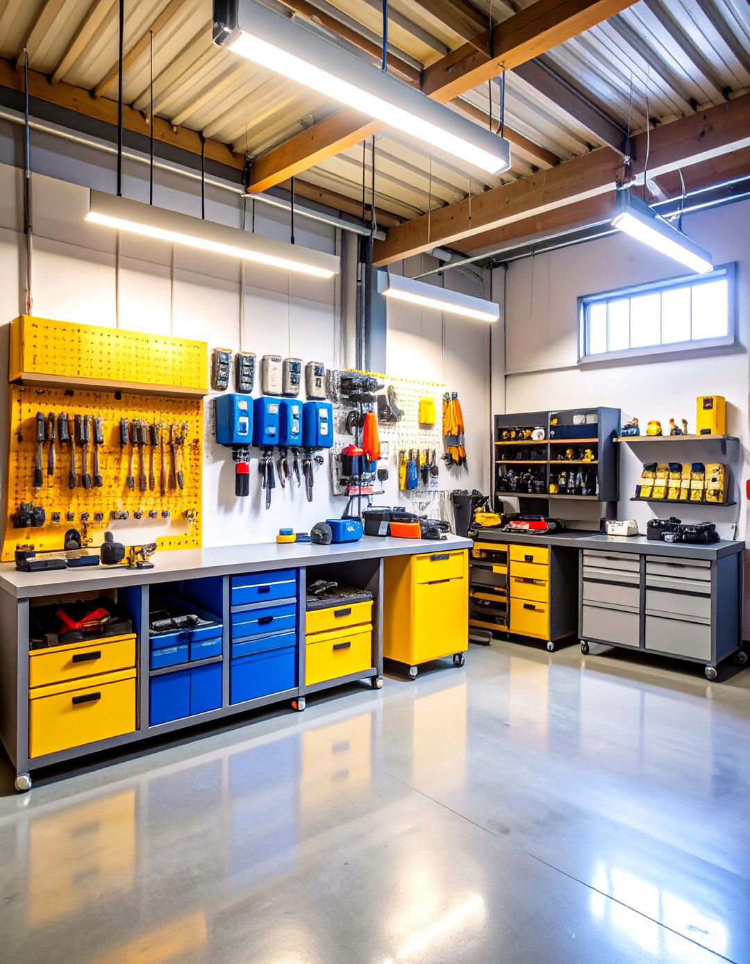 Basement Workshop Charging Bank - 24 charging station ideas