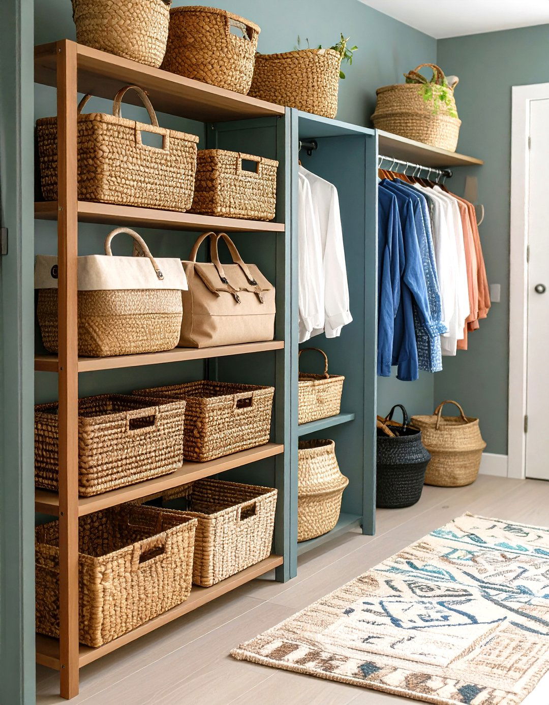 Basket Storage Organization - 24 Hallway Storage Ideas