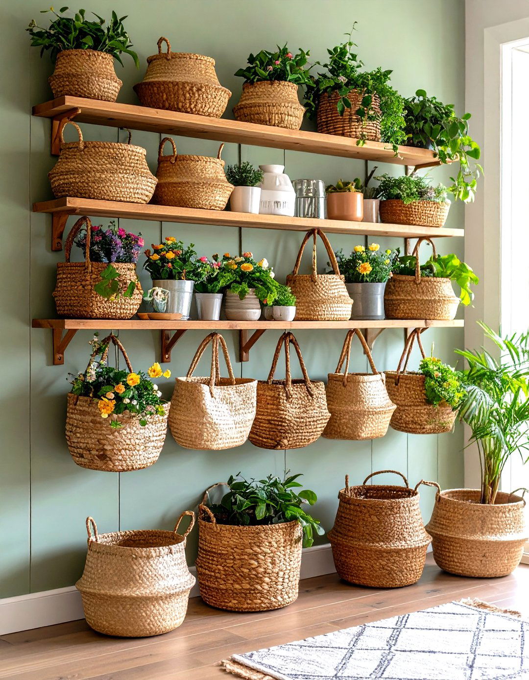 Basket Storage Wall Systems - 24 Entryway Storage Ideas