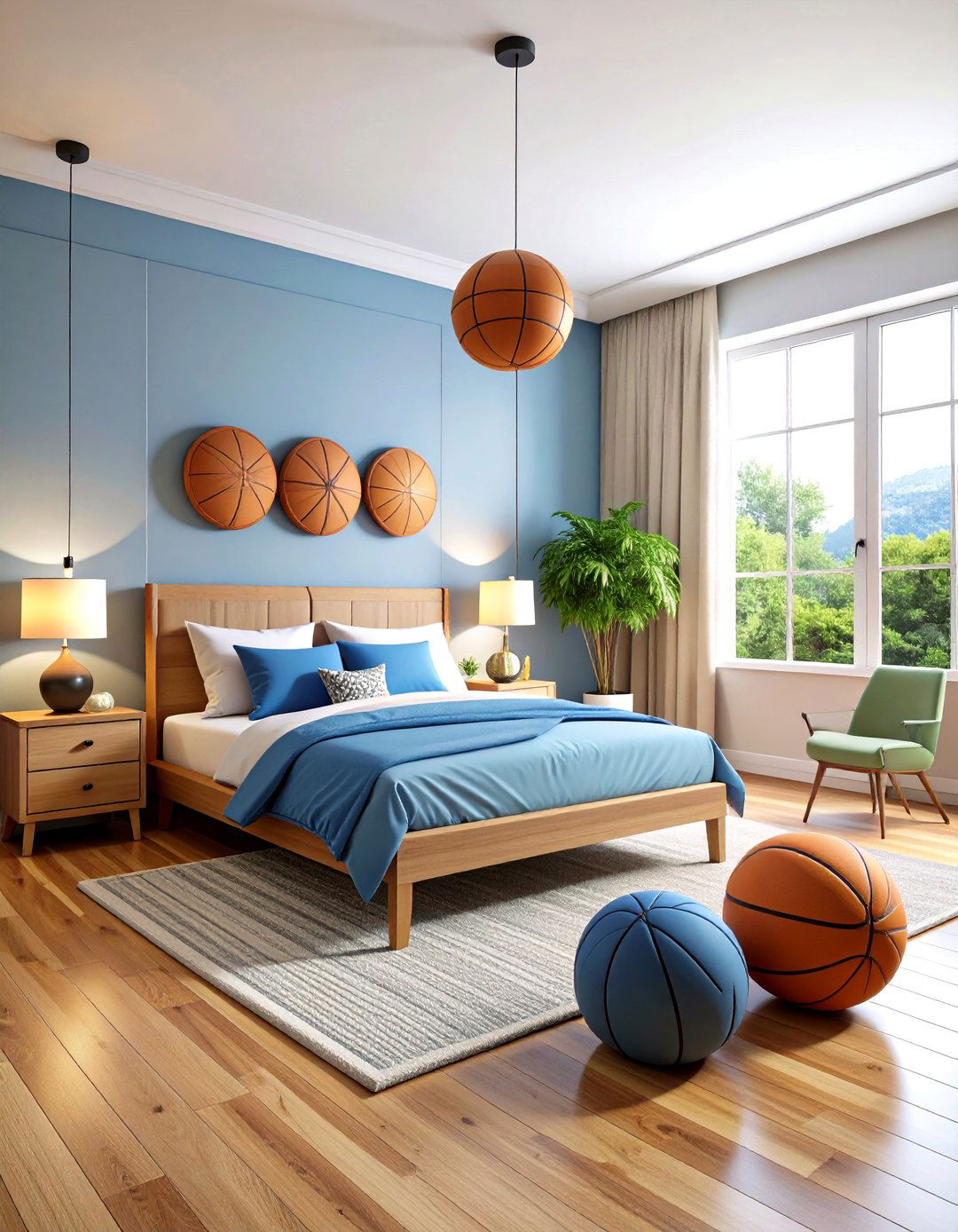 Basketball Shaped Room Accessories - 24 basketball room decor ideas