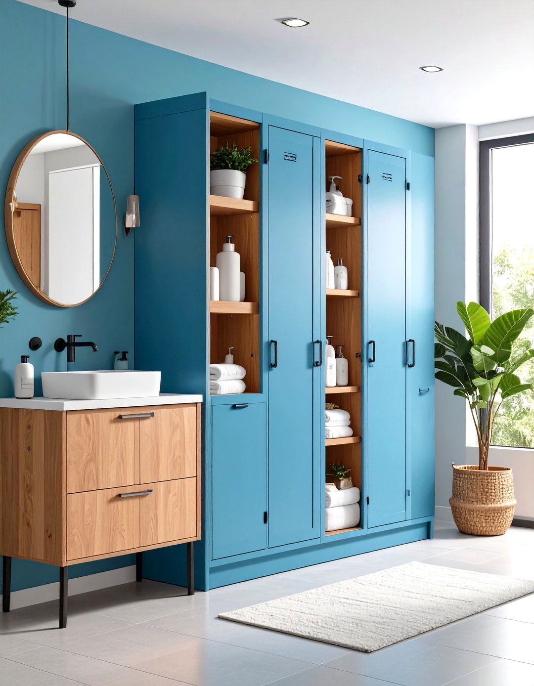 Bathroom Adjacent Medicine Locker with Humidity Control - 24 Medicine Storage Ideas
