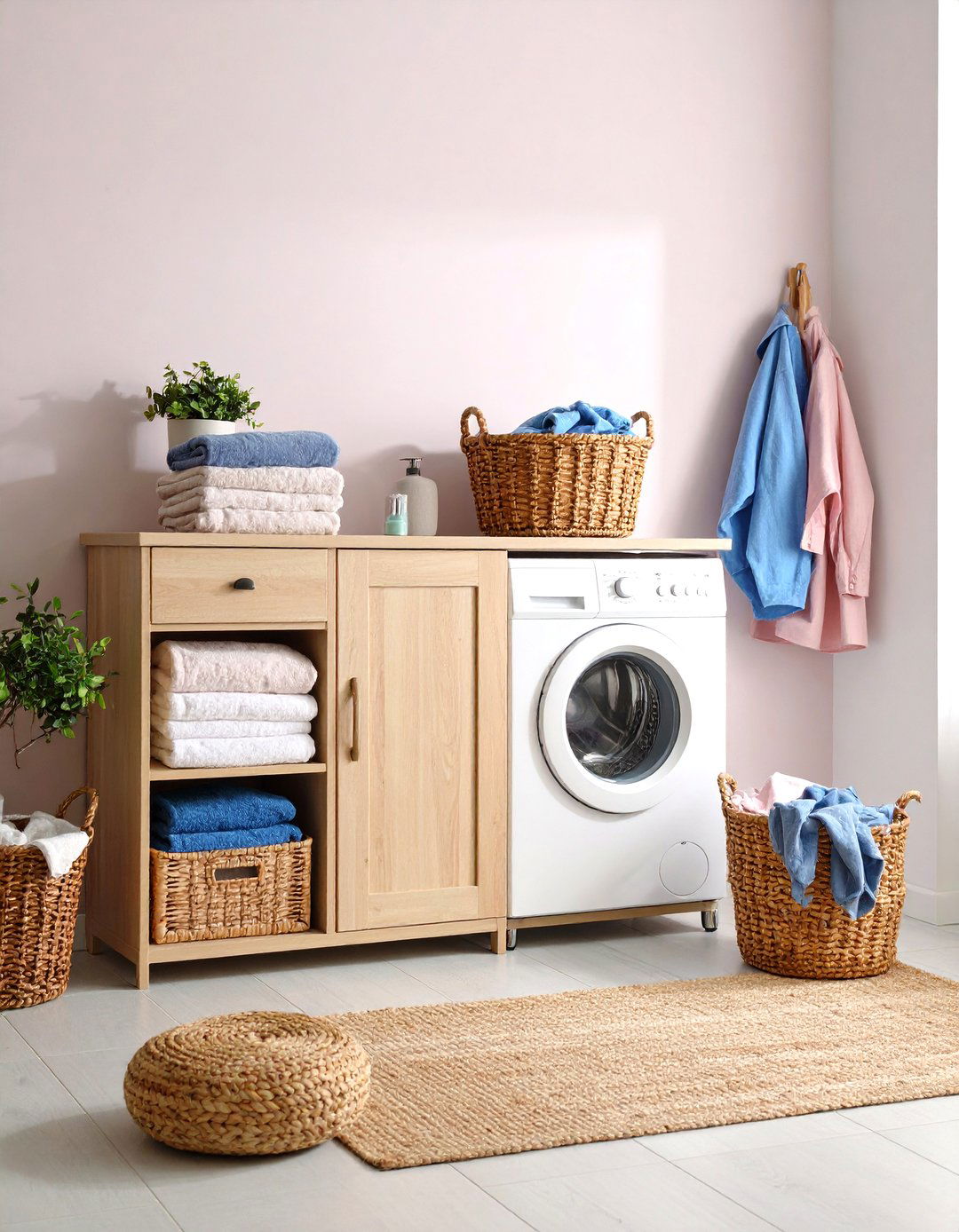 Bathroom Cabinet Conversions - 24 Laundry Basket Storage Ideas