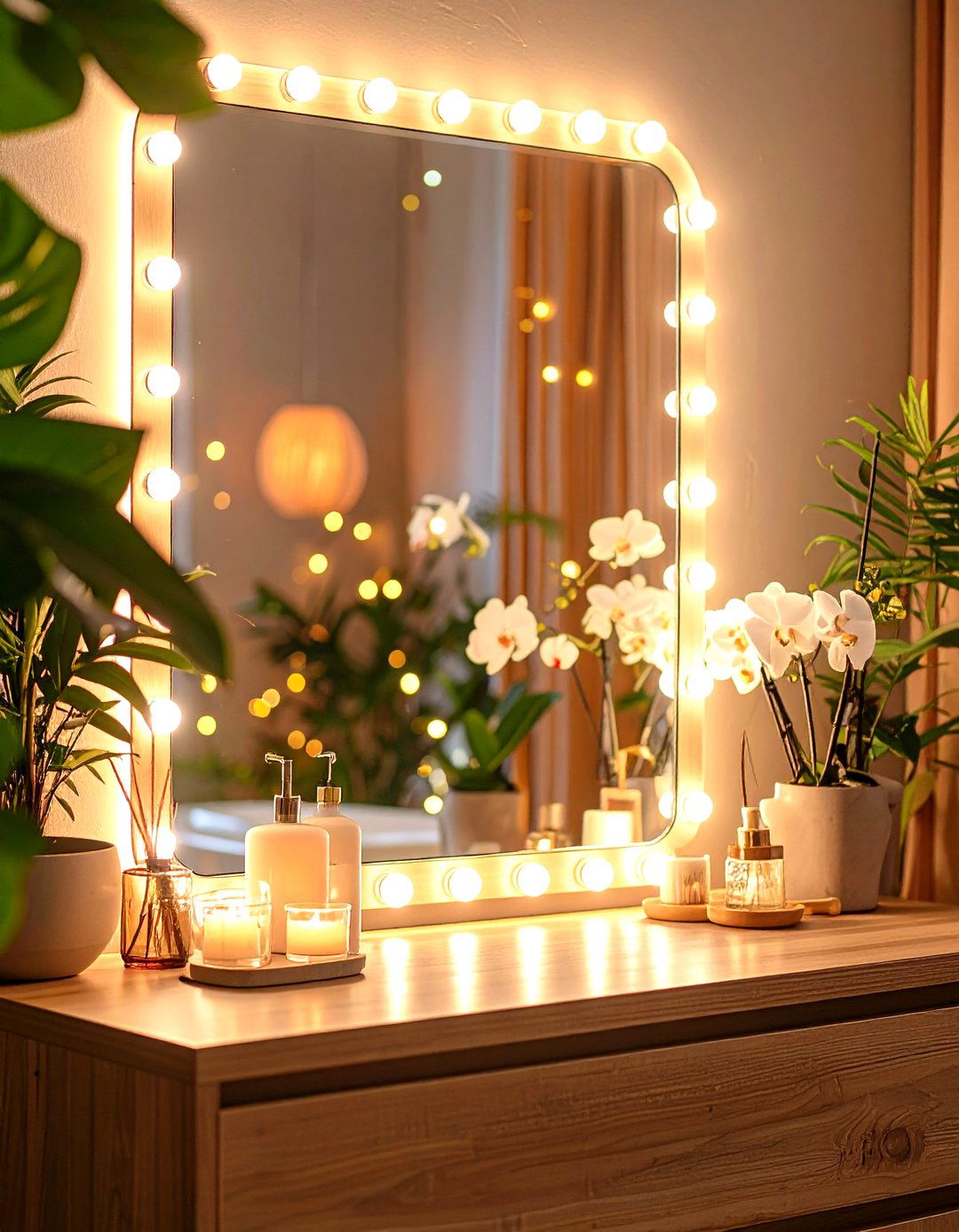 Bathroom Mirror with Perimeter LED Strip Framing - 24 Small Bathroom Lighting Ideas