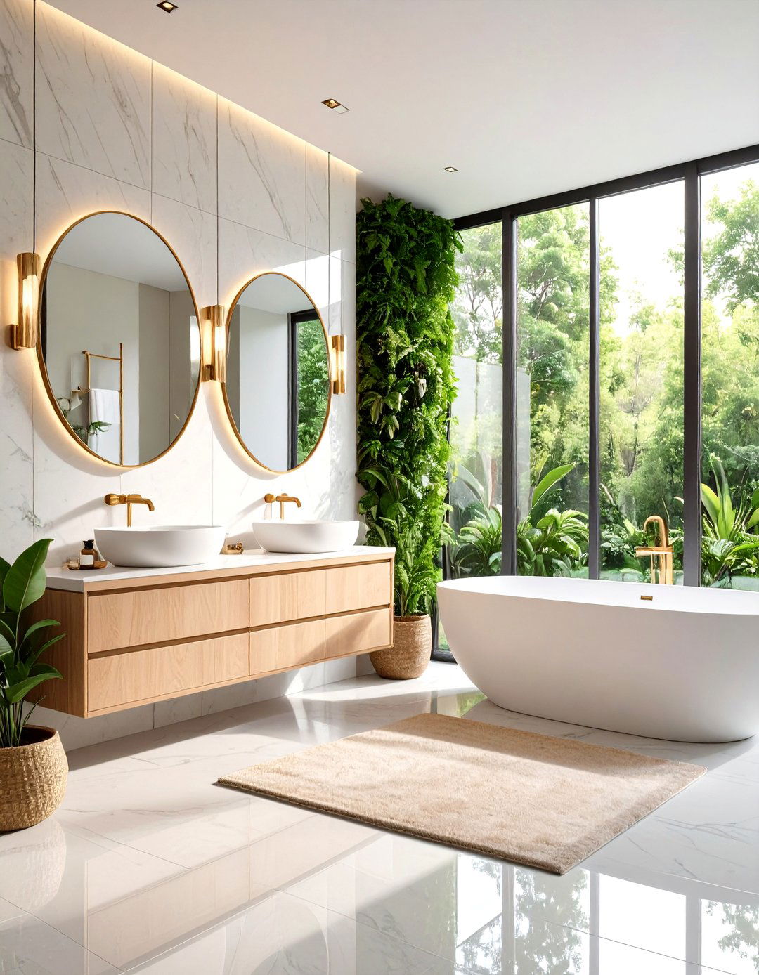 Bathroom Natural Light Maximization - 24 Nancy Meyers Interior Design Ideas