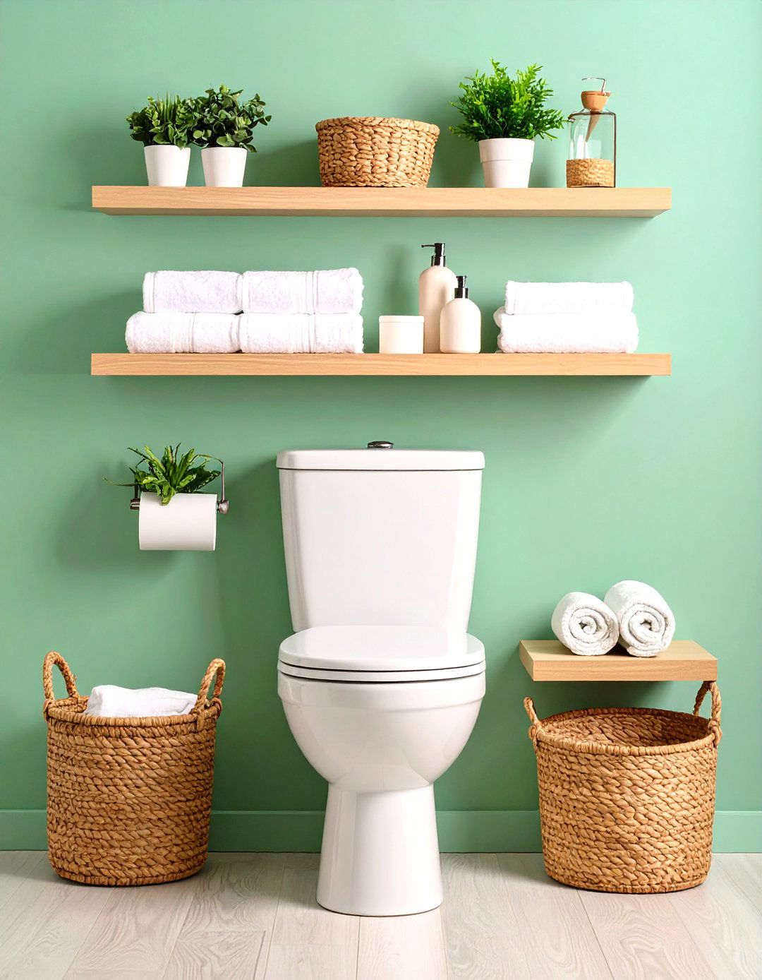 Bathroom Over Toilet Organization - 24 Floating Shelves Ideas