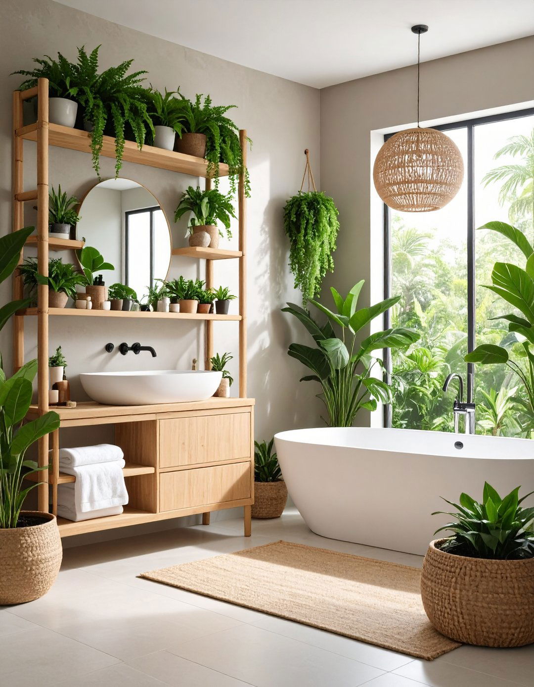 Bathroom Plant Spa Sanctuaries - 24 Plant Room Ideas