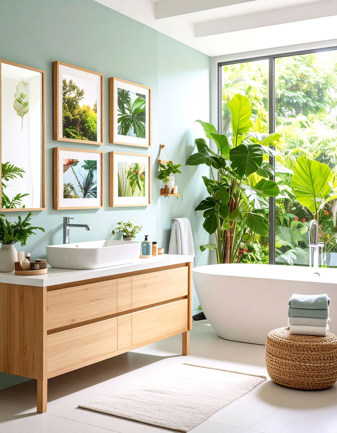 Bathroom Safe Photo Displays - 24 Photo Wall Ideas