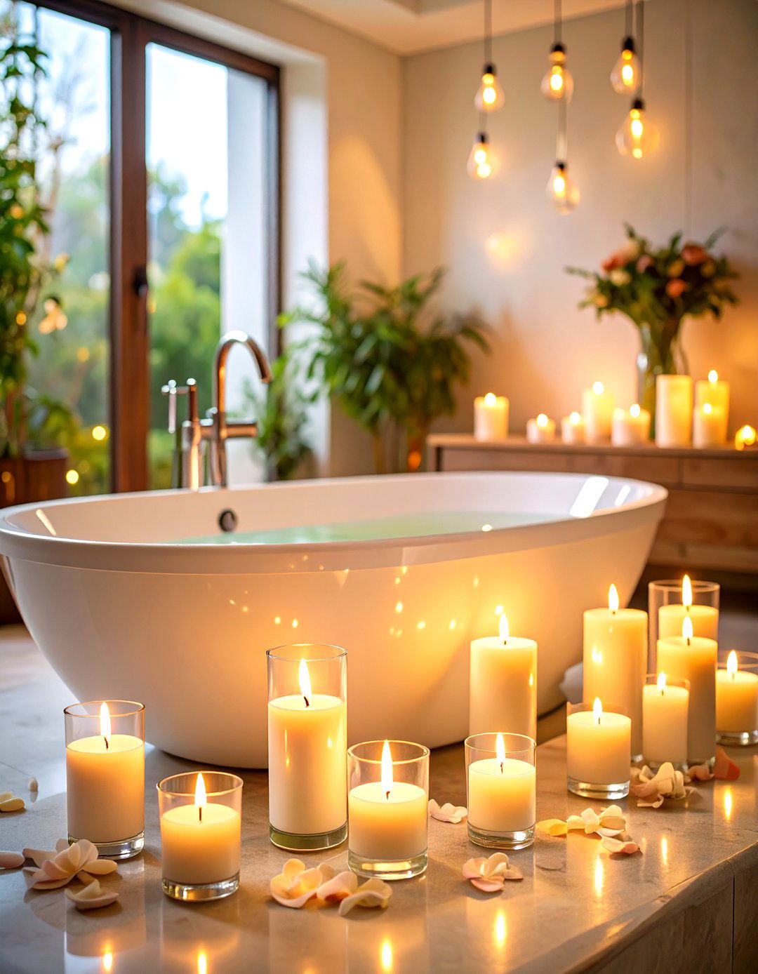 Bathroom Spa Candle Ambiance - 24 Decorating With Candles