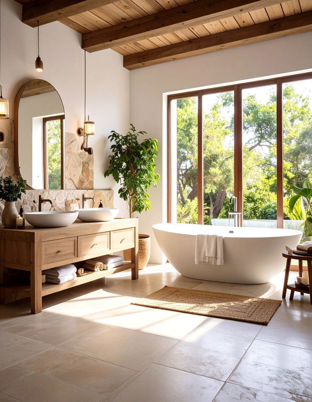 Bathroom Spa Sanctuaries - 24 Spanish Mediterranean House Ideas