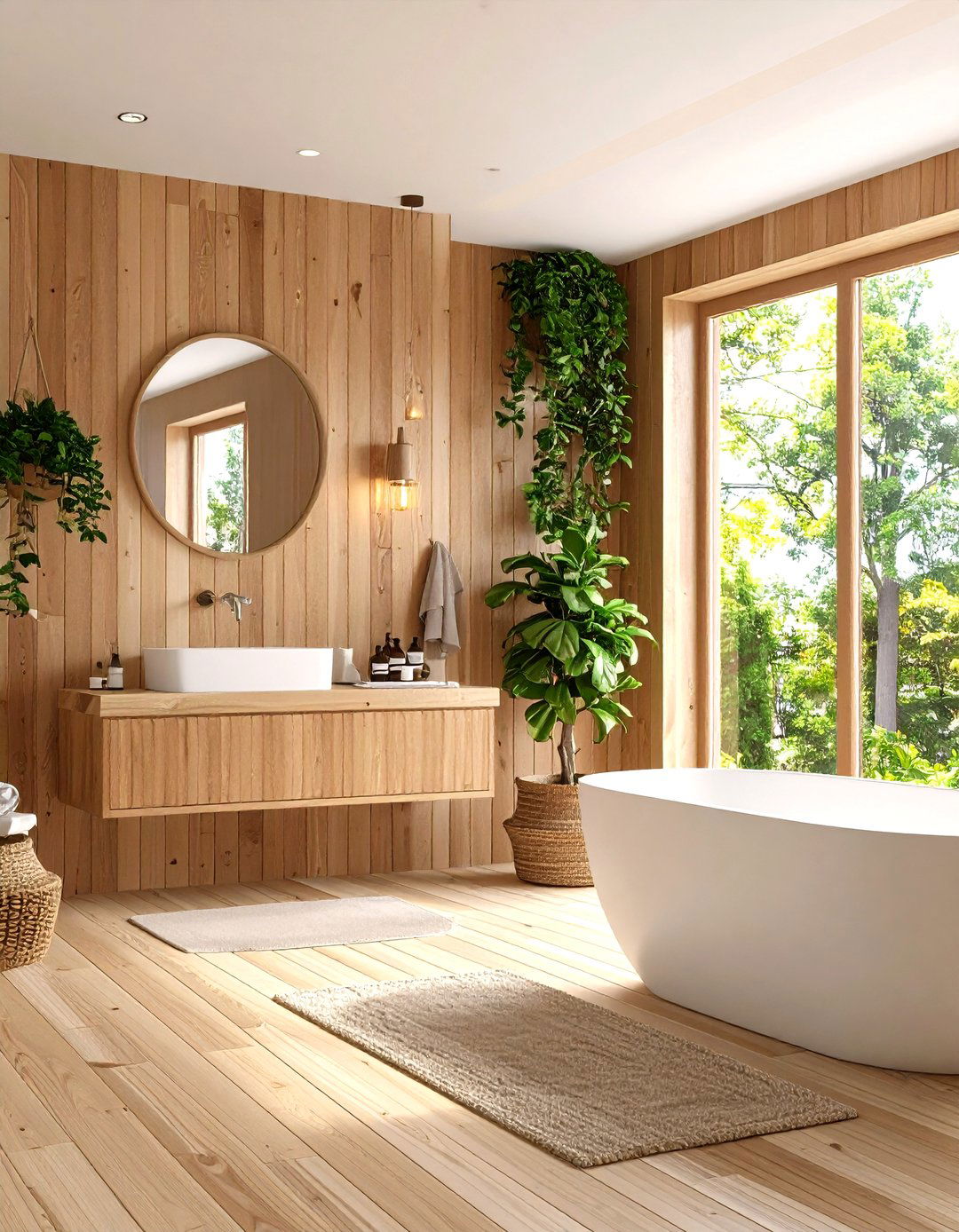 Bathroom Spa Sanctuary - 24 Board and Batten Wall Ideas