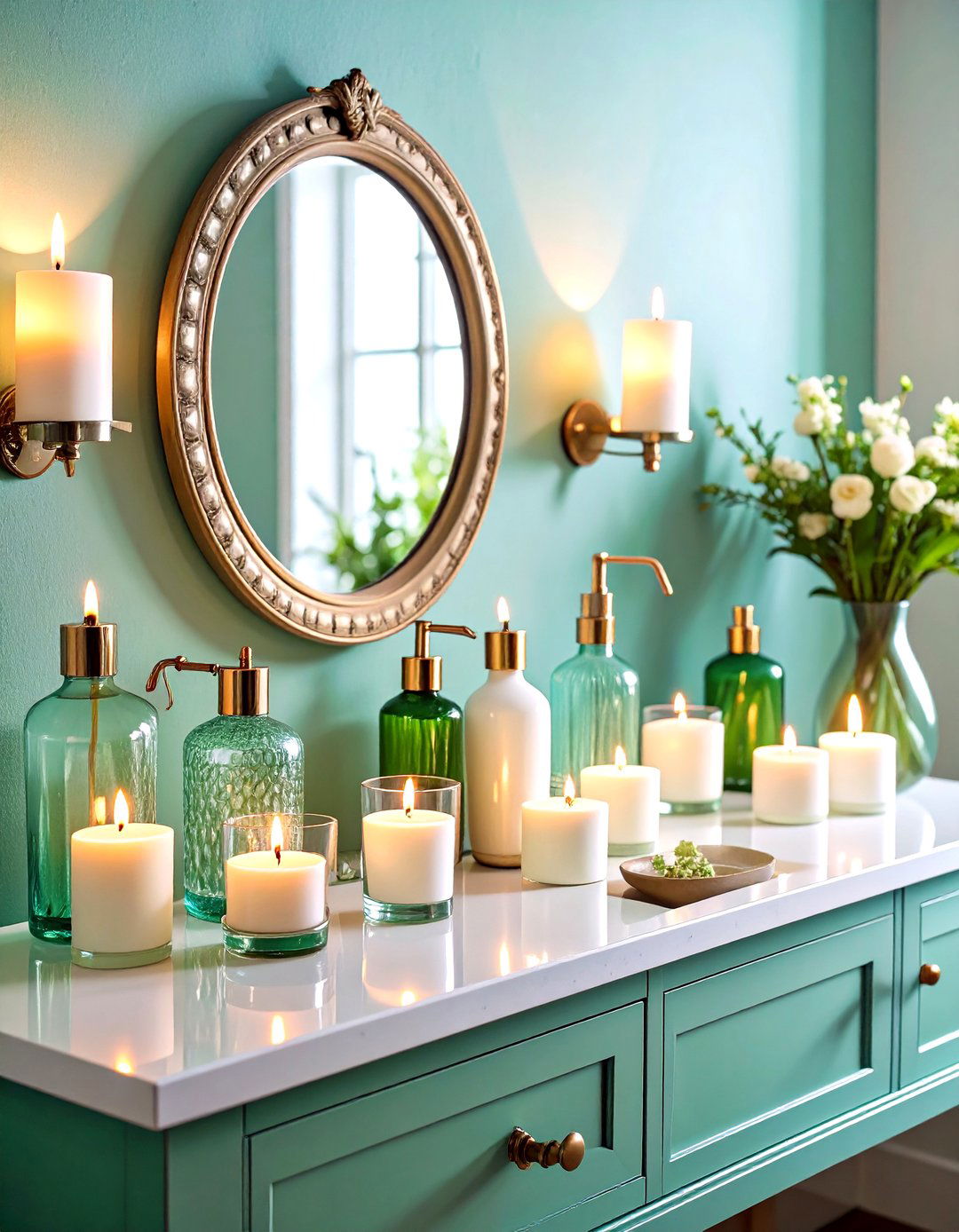 Bathroom Vanity Candle Styling - 24 Decorating With Candles