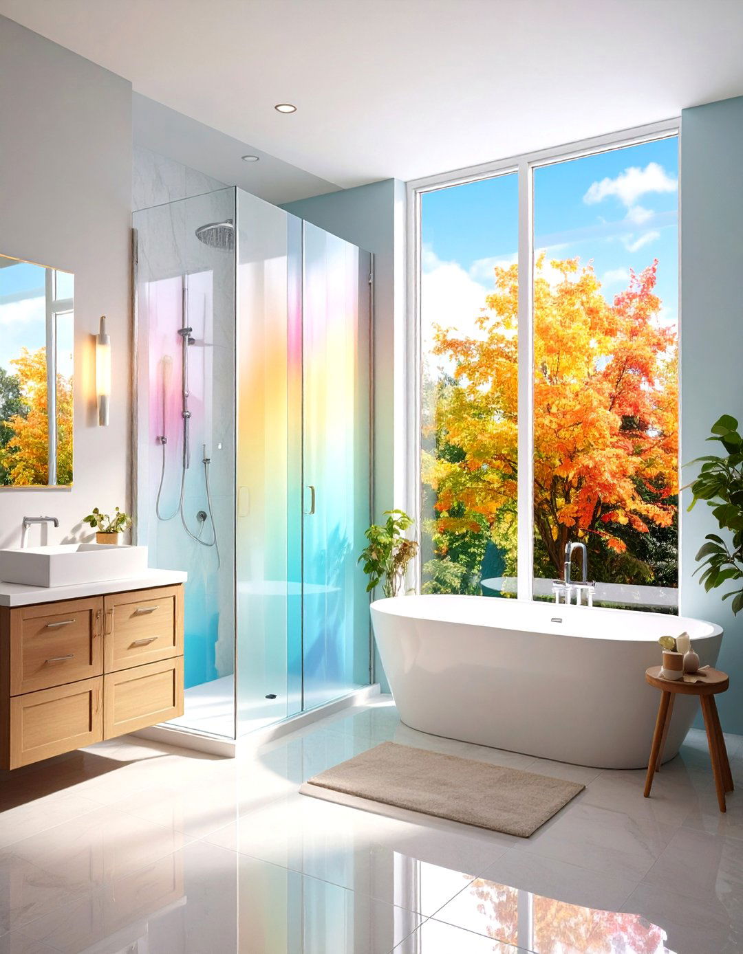 Bathroom Waterproof Privacy Film - 24 Window Film Designs