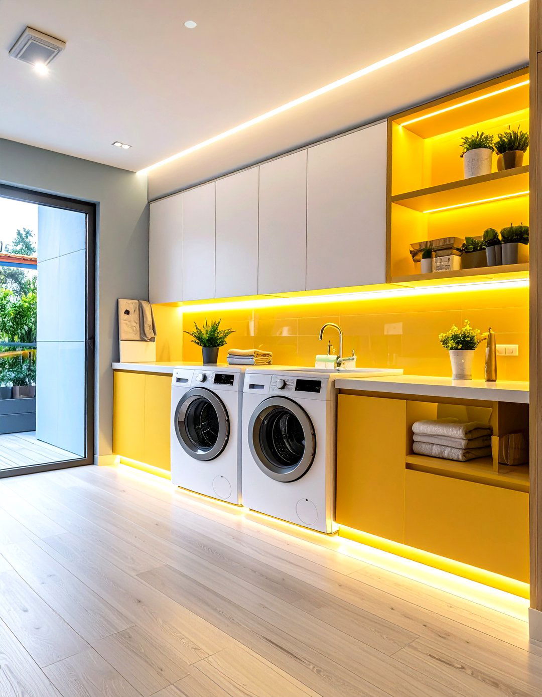 Battery Operated Motion Strip Lights - 24 Laundry Room Lighting Ideas