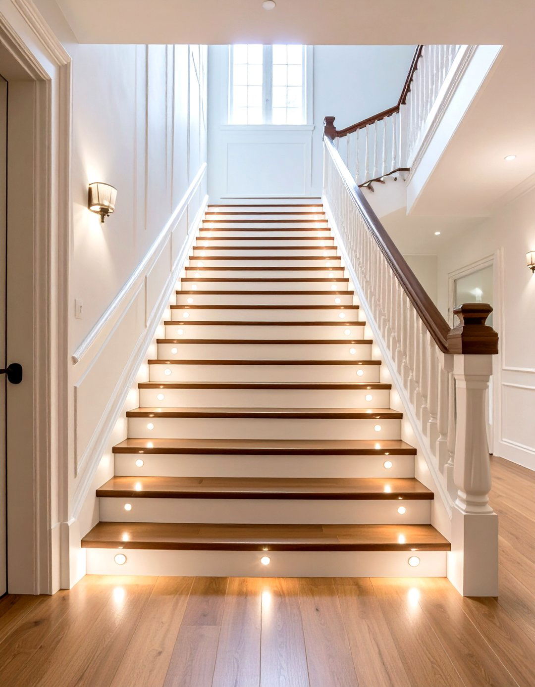 Battery Powered Emergency Lighting - 24 Staircase Lighting Ideas