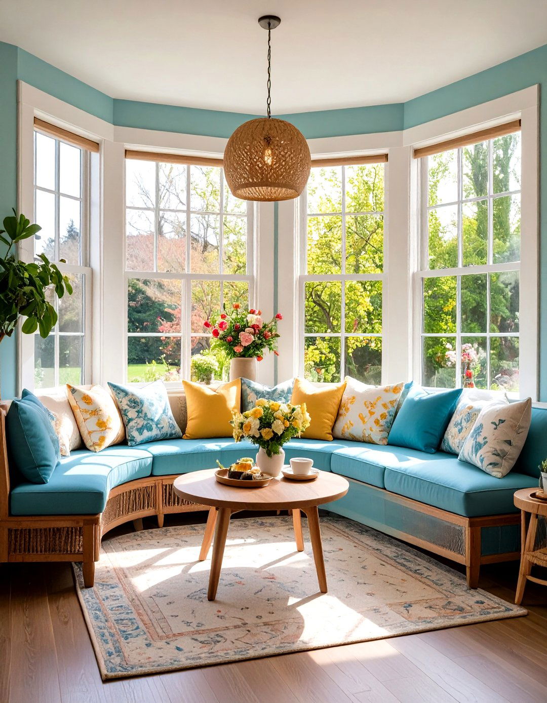 Bay Window Breakfast Nook - 24 Living Room Nook Ideas