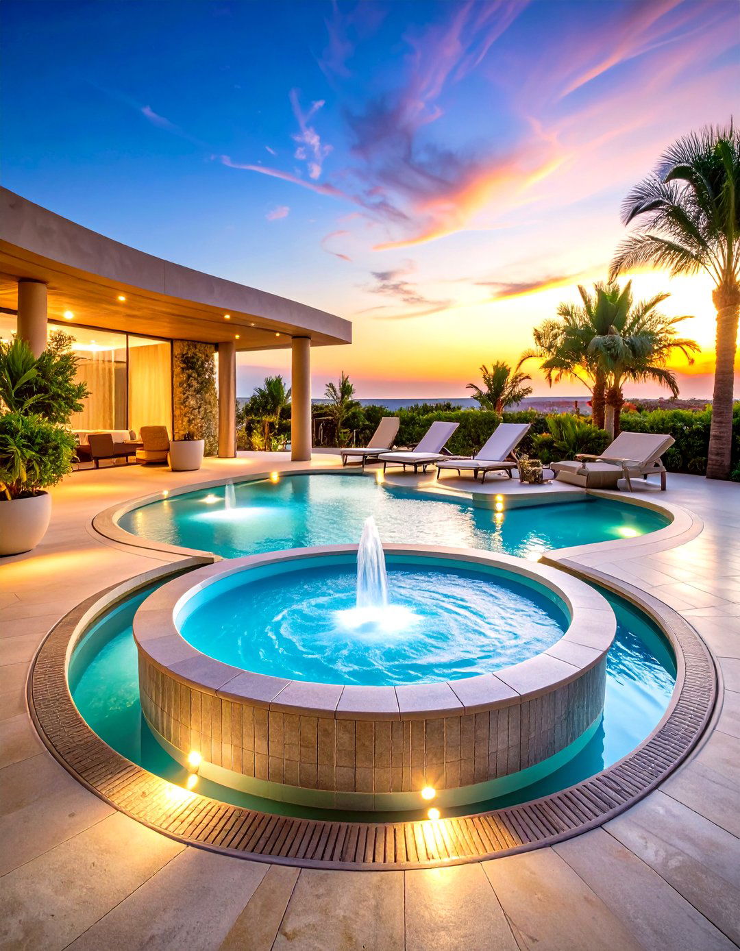 Beach Entry Bubbler Systems - 24 Small Pool Waterfall Ideas