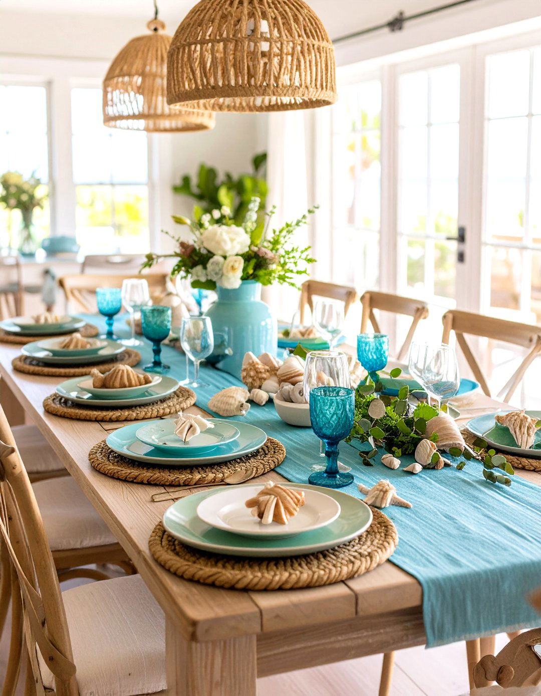Beach House Casual - 24 Table Setting Ideas