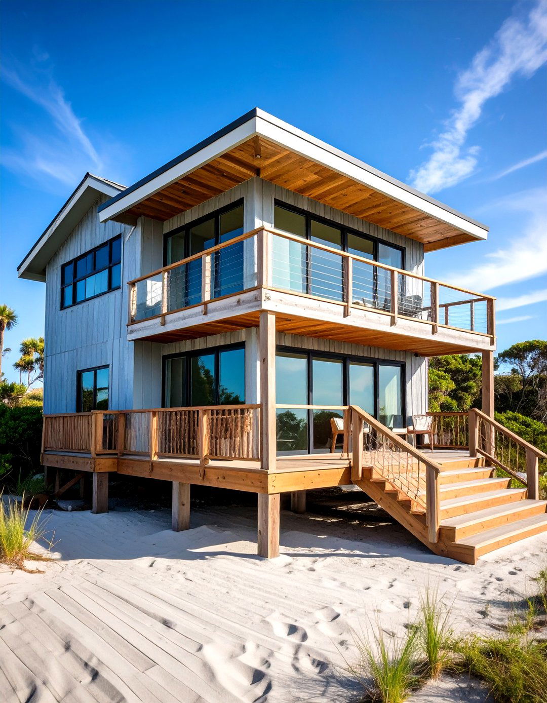 Beach House Contemporary - 24 Houses With Black Windows