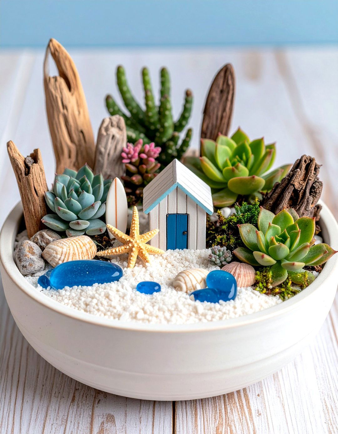 Beach Paradise Miniature Sanctuary - 24 Fairy Garden Ideas