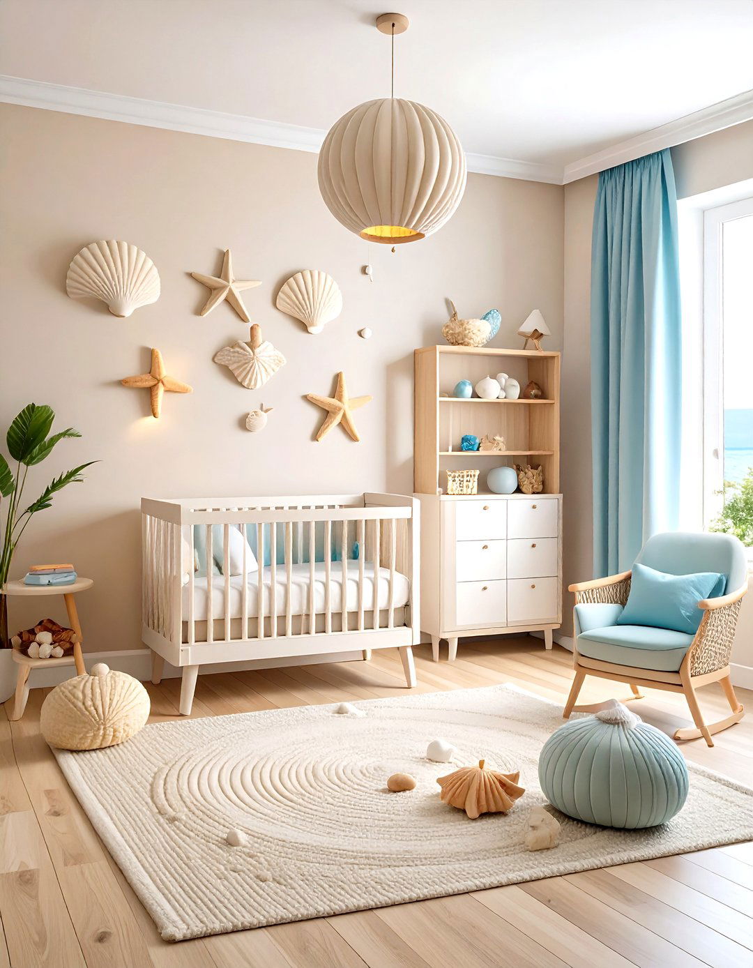 Beach Shell and Sand Serenity - 24 Nautical Nursery Ideas