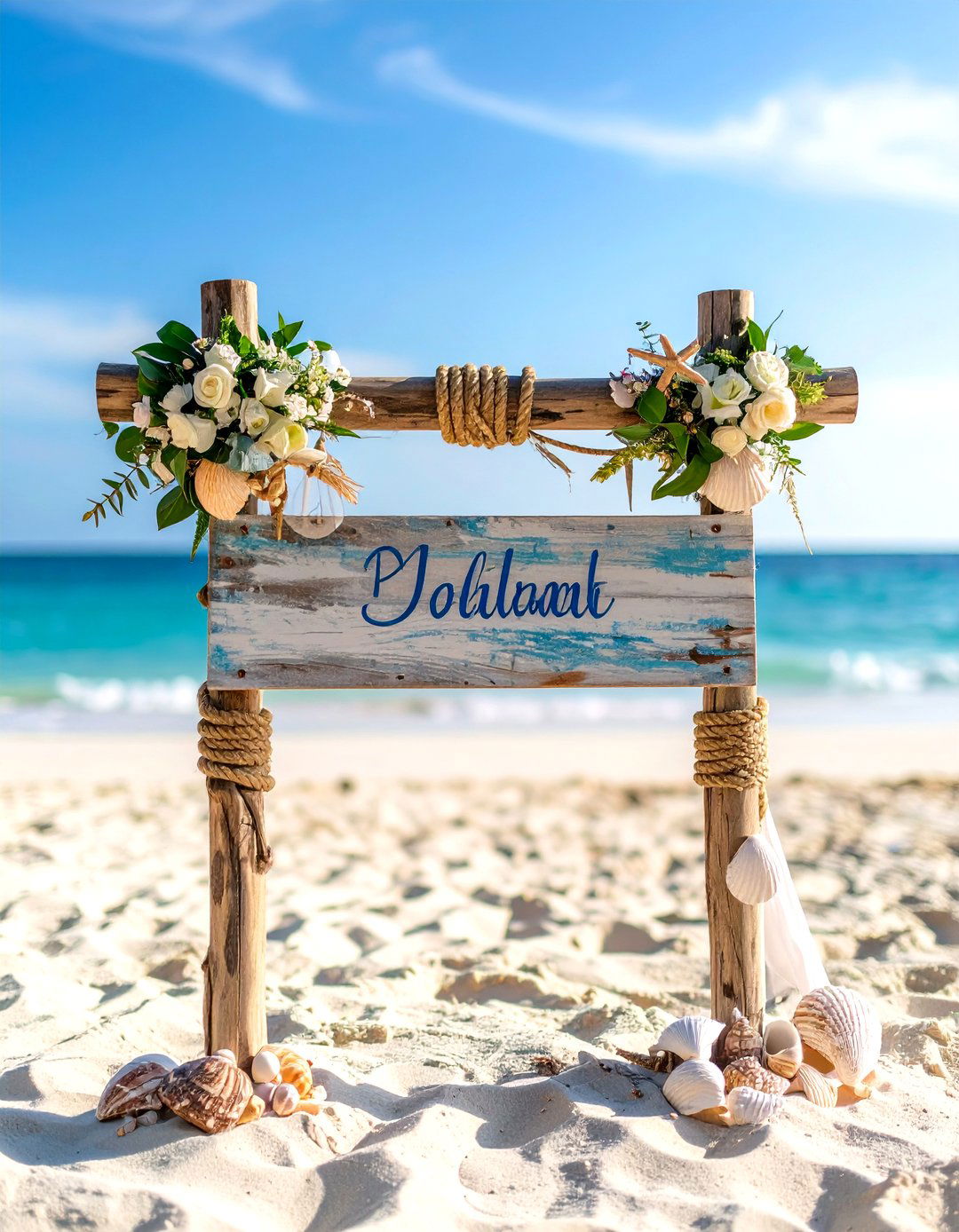 Beach Wedding Coastal Signage - 24 Wedding Sign Ideas