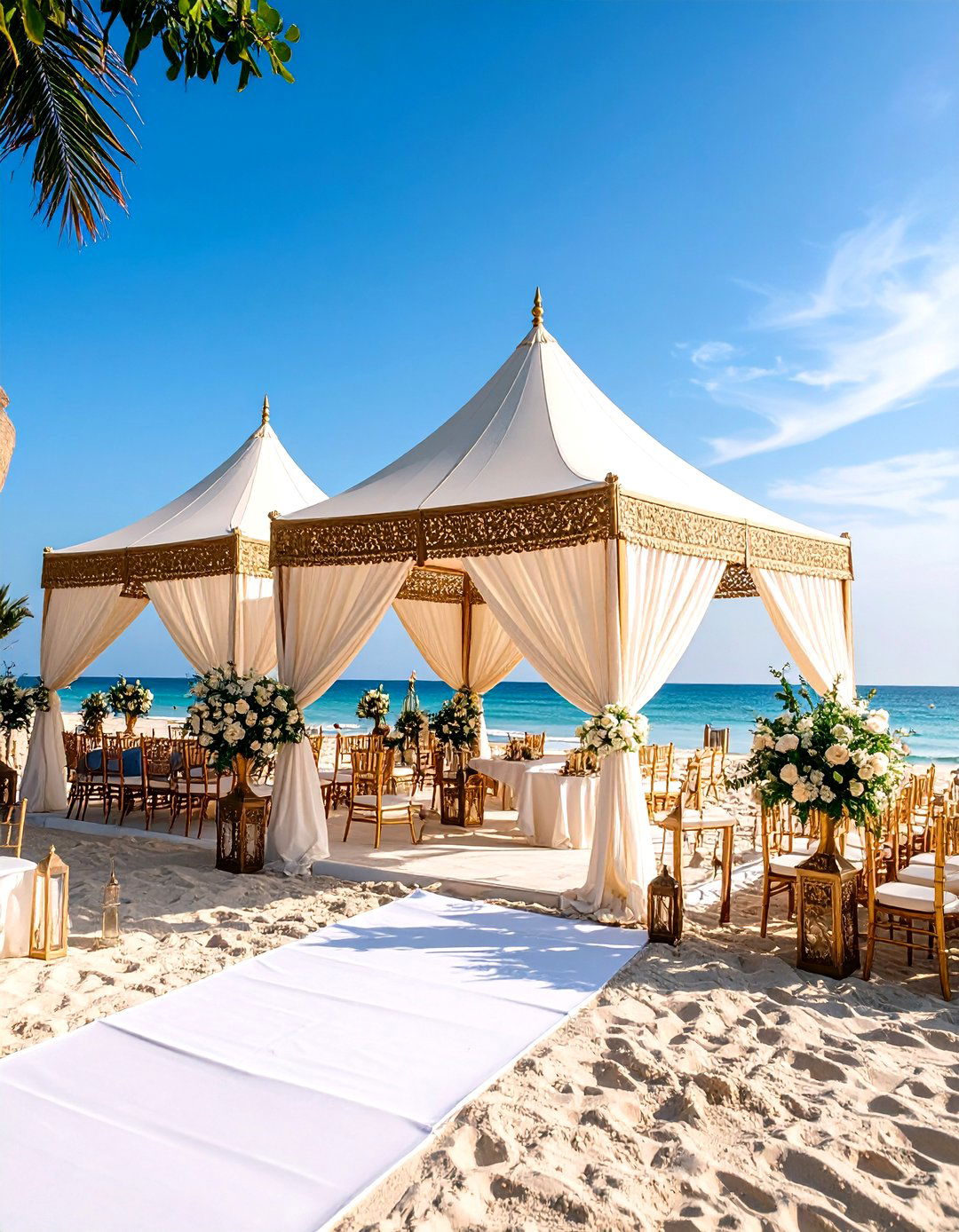 Beach Wedding with Moroccan Tents and Exotic Elements - 24 Beach Wedding Ideas