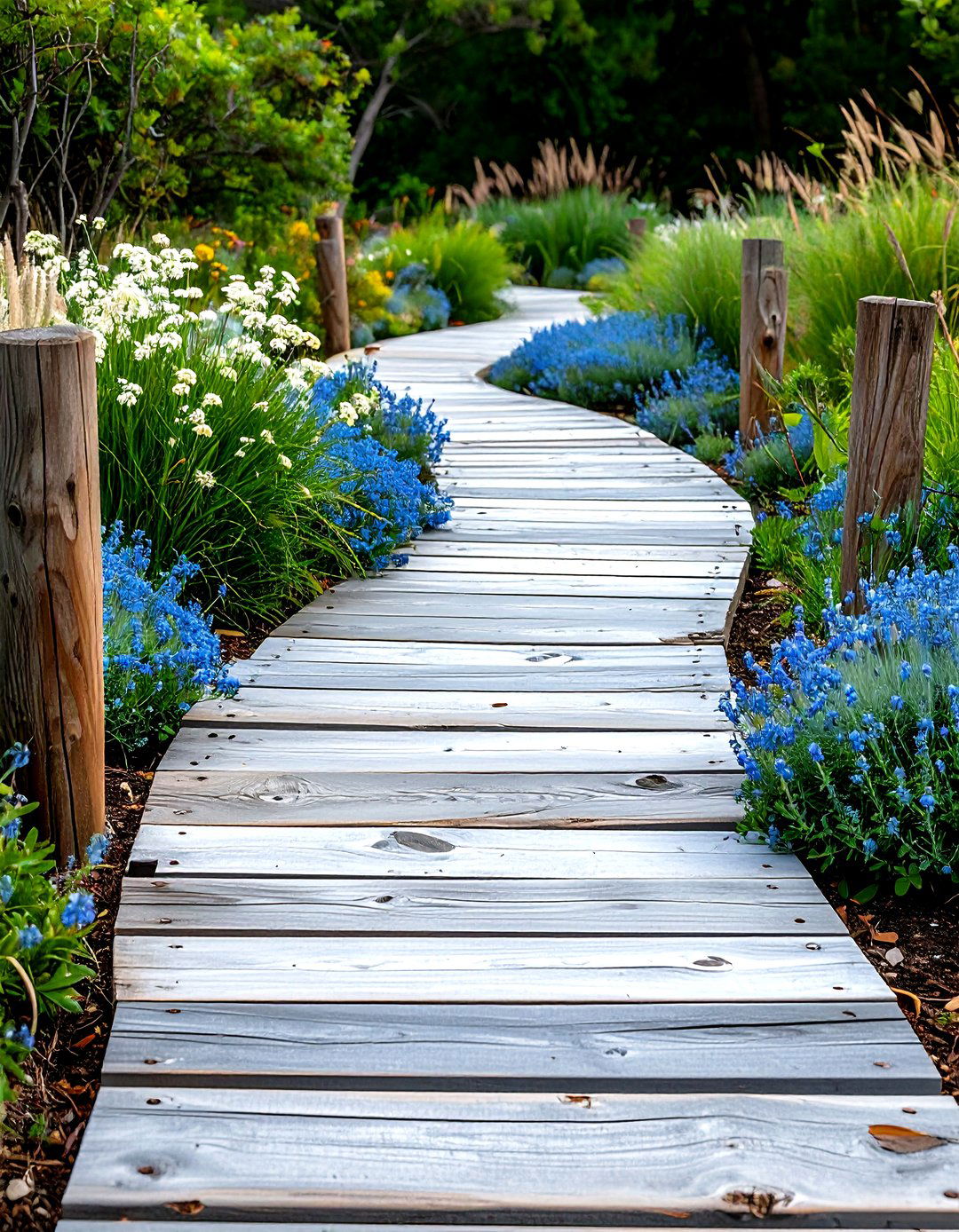 Beachside Driftwood Walkway - 24 Wooden Walkway Ideas