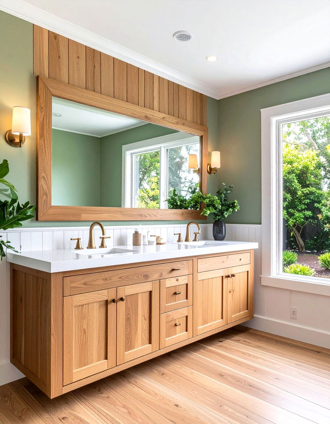 Beadboard Backsplash Design Element - 24 Beadboard Bathroom Ideas