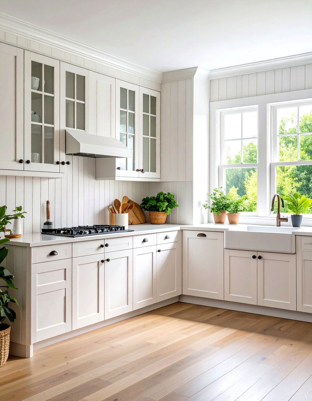 Beadboard Backsplash with Cottage Charm - 24 Kitchen Backsplash Ideas
