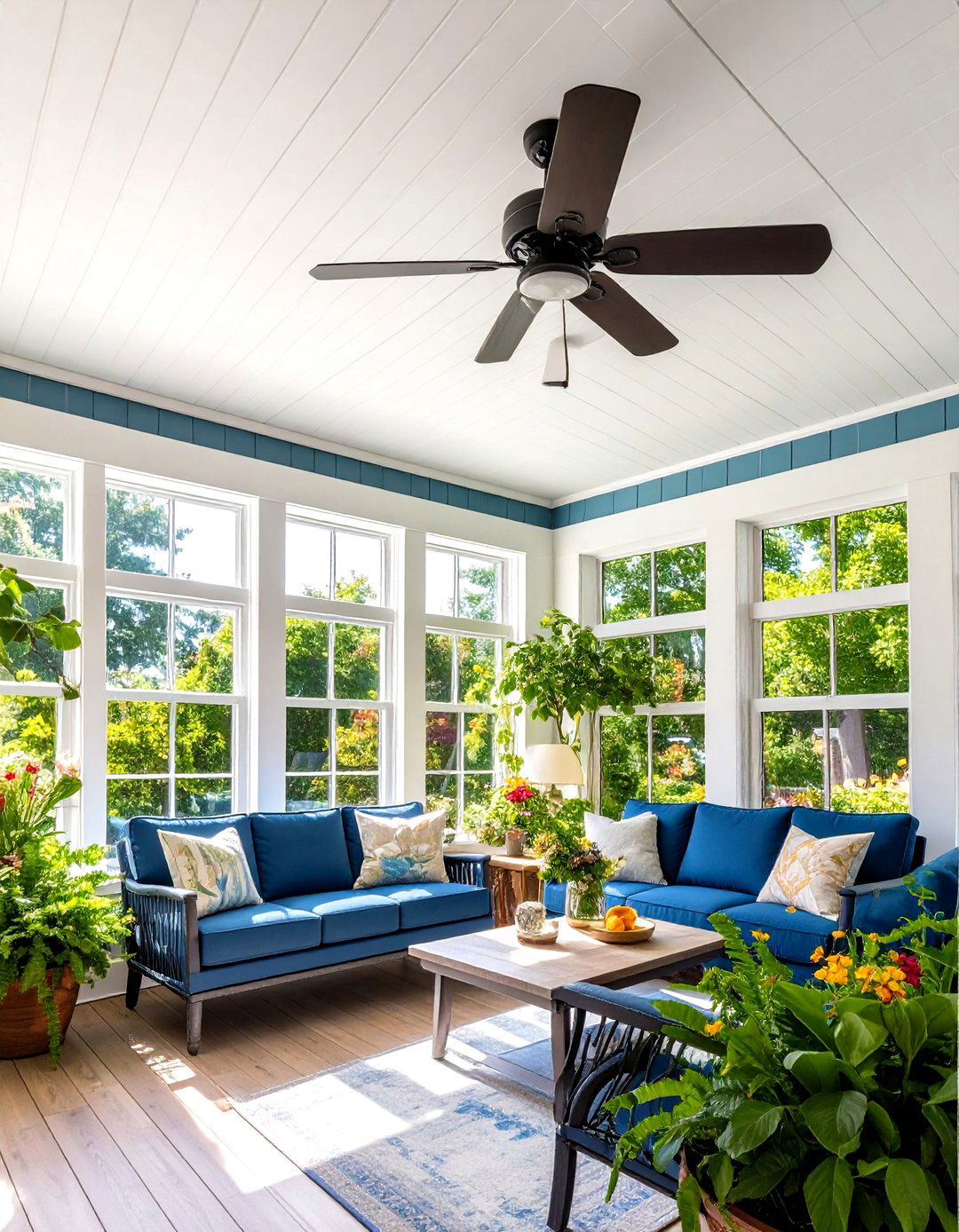 Beadboard Panel Sunroom Ceilings - 24 Sunroom Ceiling Ideas