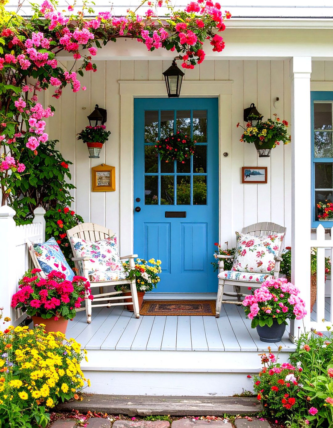 Beadboard Style Shiplap Cottage Entry - 24 Shiplap Wall Entryway Ideas