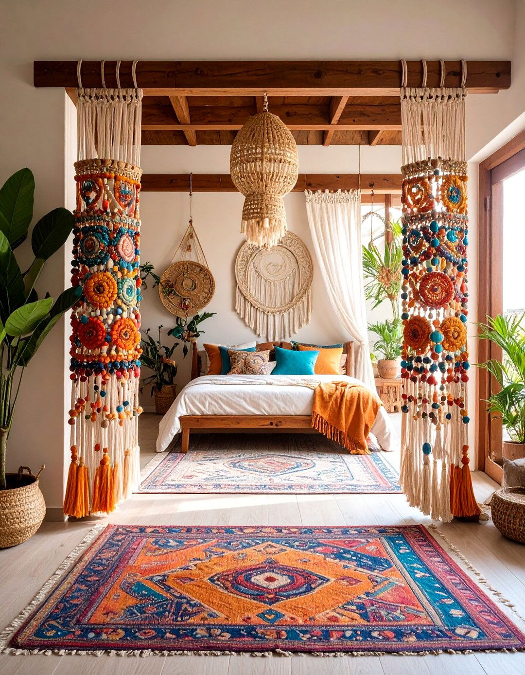 Beaded Doorway Curtain Entrances - 24 90s Bedroom Decor Ideas