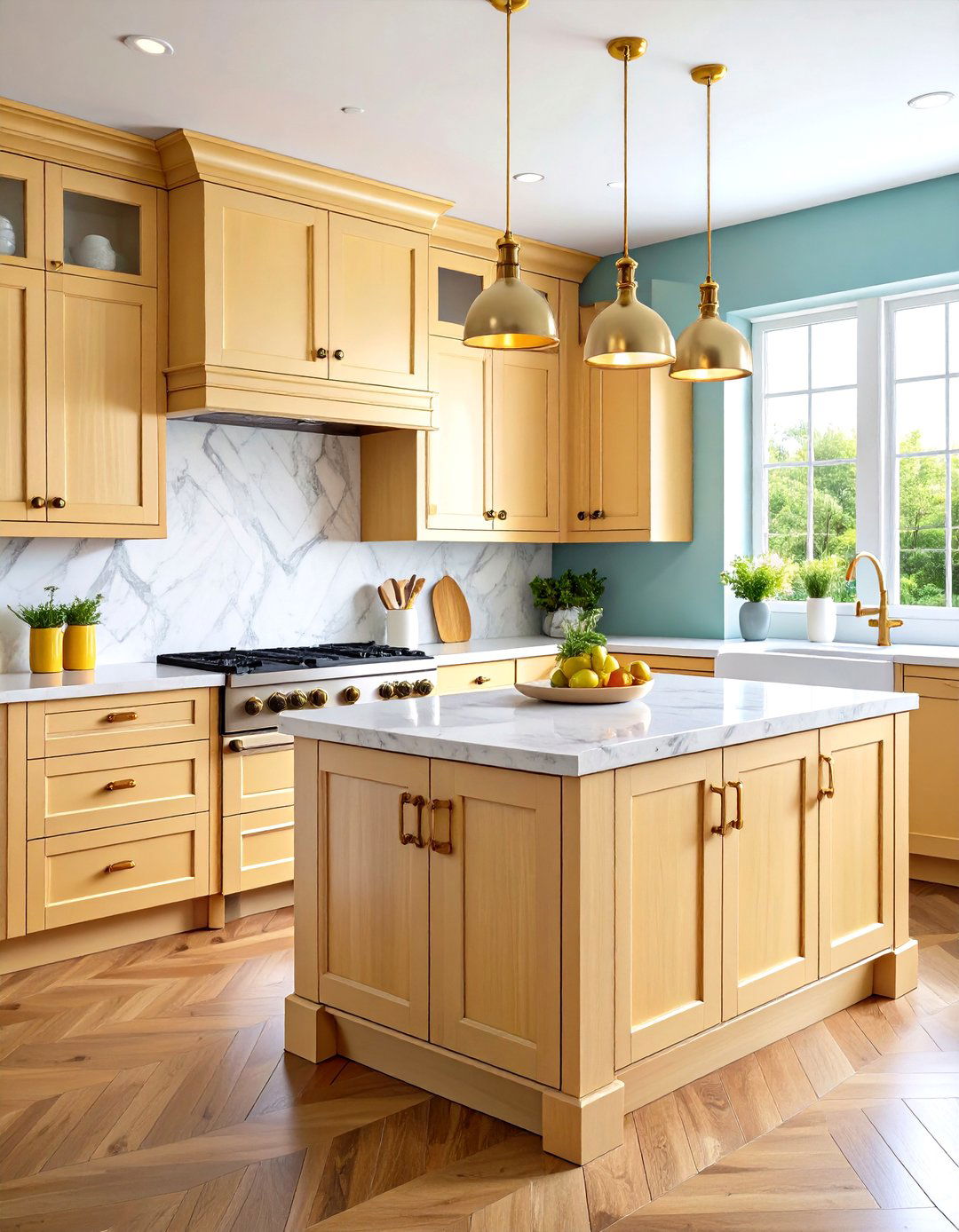 Beaded Inset Cabinet Kitchen - 24 Kitchens With Light Wood Cabinets