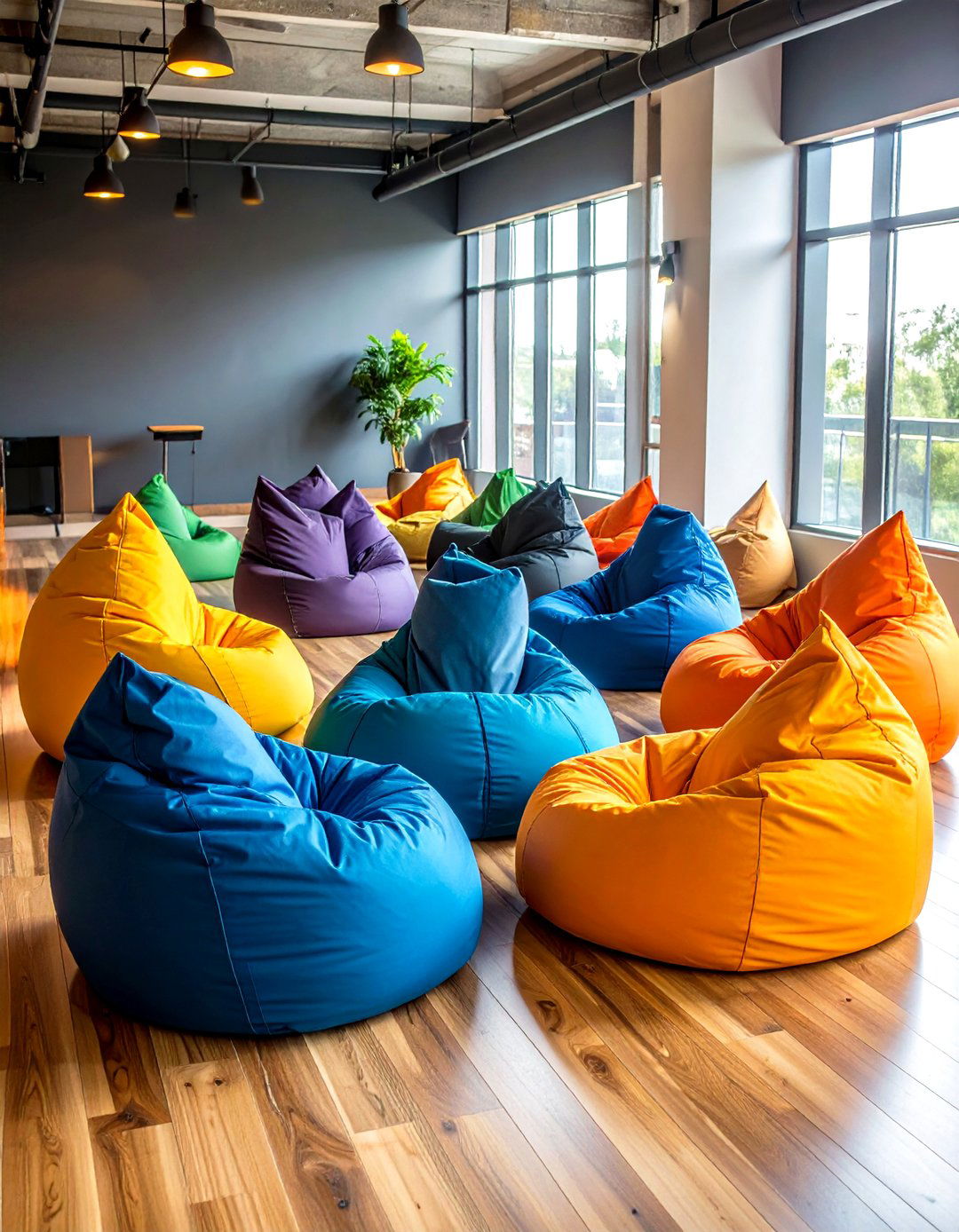 Bean Bag Comfort Gaming Zone - 24 Gamer Girl Room Ideas