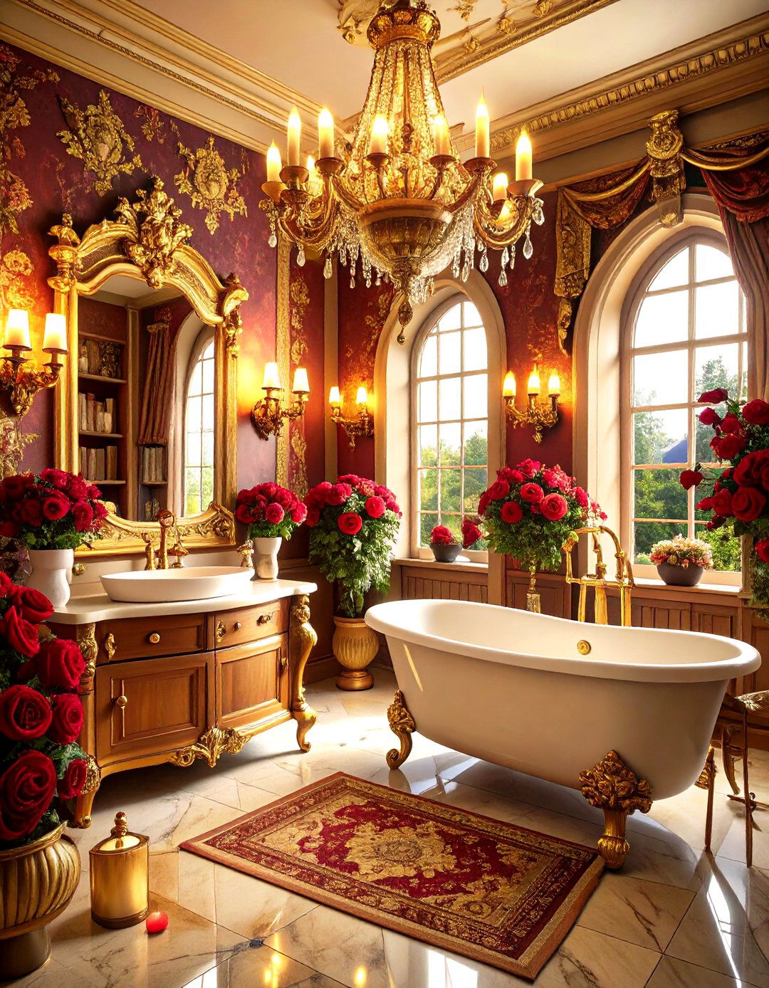 Beauty and the Beast Enchanted Library - 24 Disney Bathroom Ideas