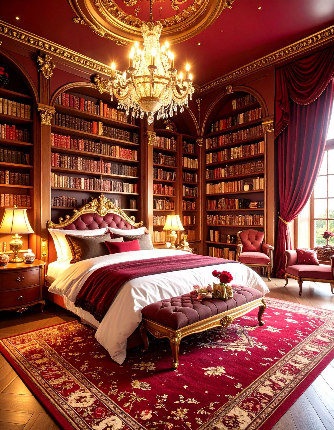 Beauty and the Beast Library Haven - 24 Disney Bedroom Ideas
