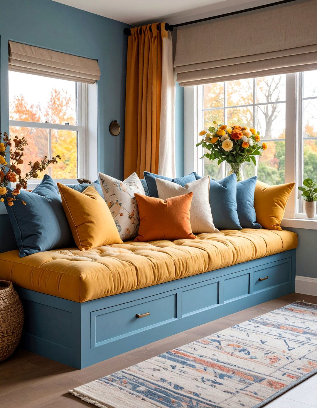 Bedroom Built in Window Bench - 24 Bedroom Sitting Area Ideas
