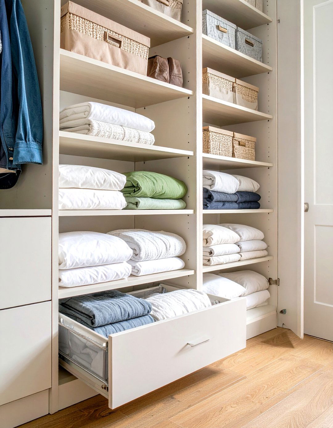 Bedroom Closet Door Storage Solutions - 24 Bedding Storage Ideas