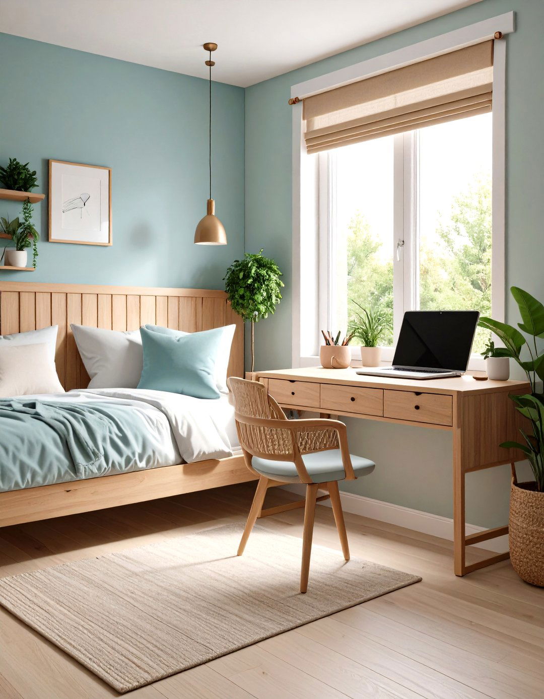 Bedroom Floating Desk Nook - 24 Floating Desk Ideas