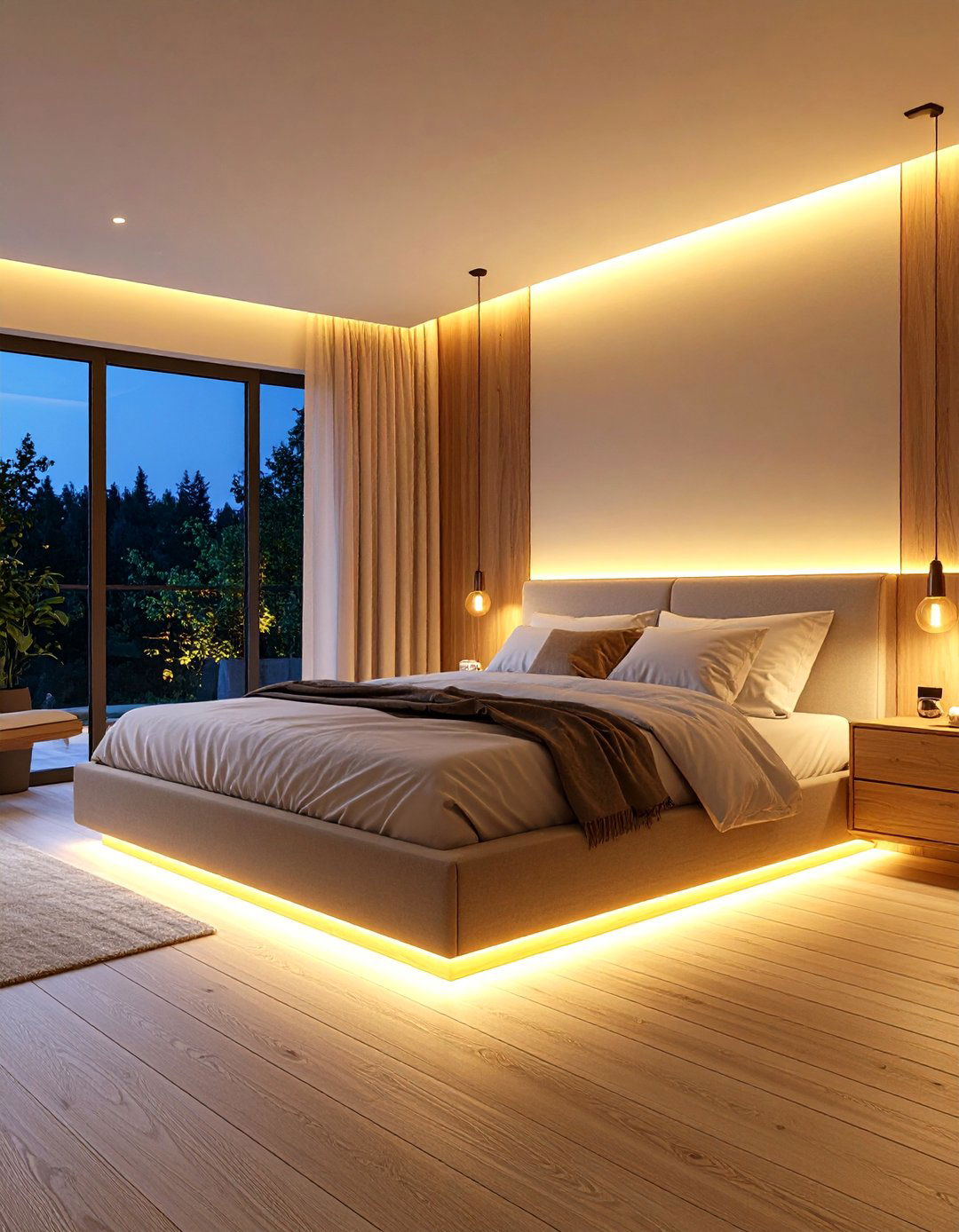 Bedroom Floor Perimeter Lighting - 24 Aesthetic Room Ideas With Led Lights