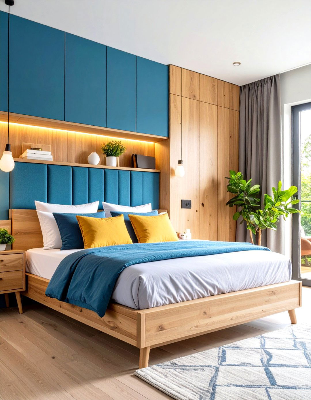 Bedroom Headboard Storage Integration - 24 Tiny House Storage Ideas