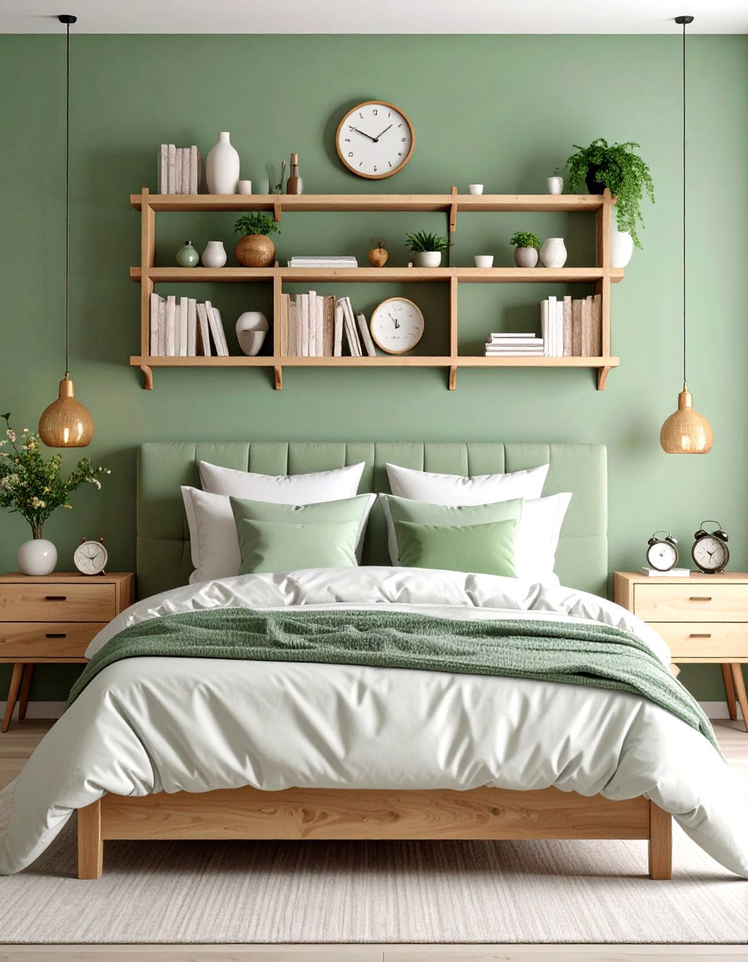 Bedroom Headboard Wall Storage - 24 Floating Shelves Ideas