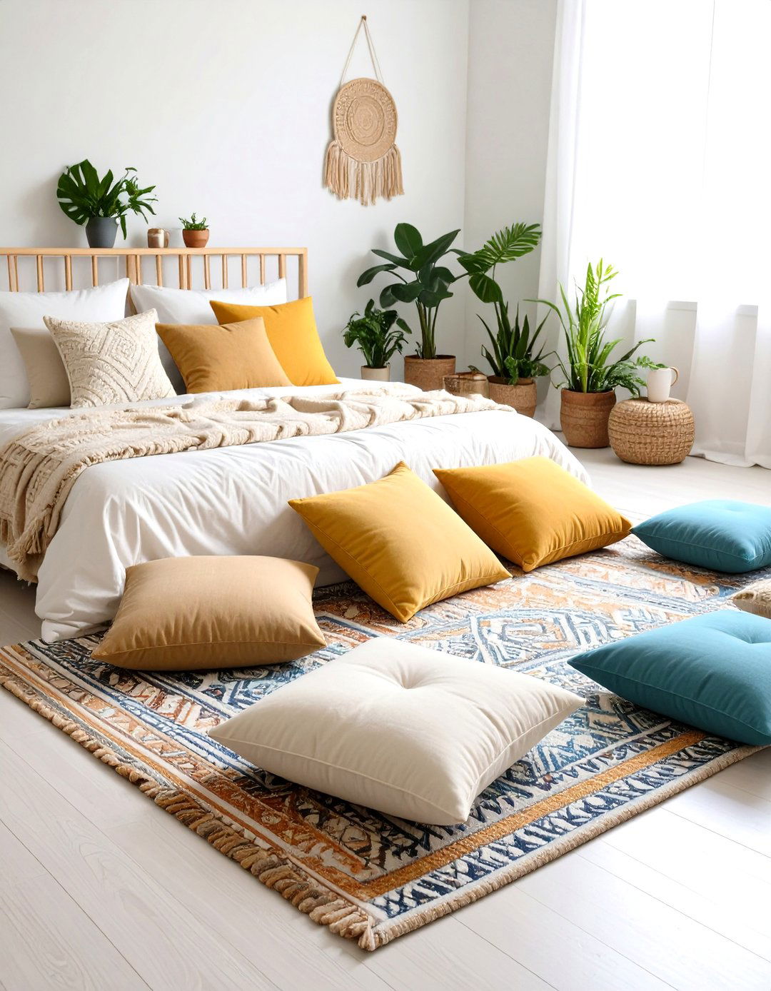 Bedroom Meditation Cushion Area - 24 Bedroom Sitting Area Ideas