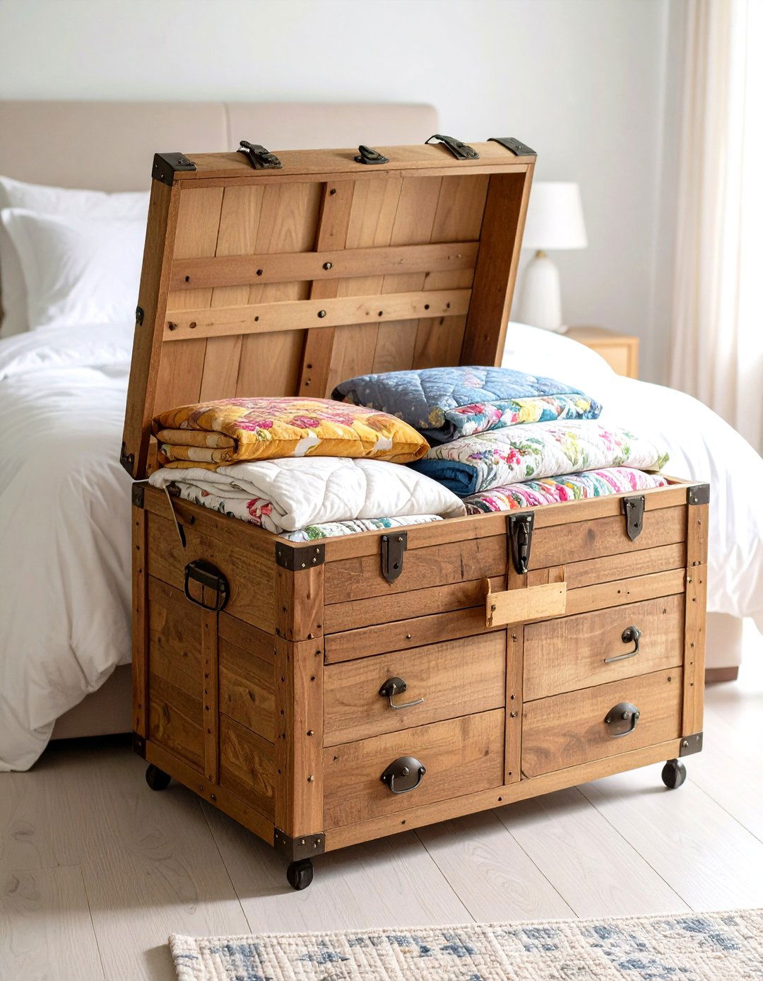 Bedroom Storage Chest Cedar Box - 24 Bedding Storage Ideas