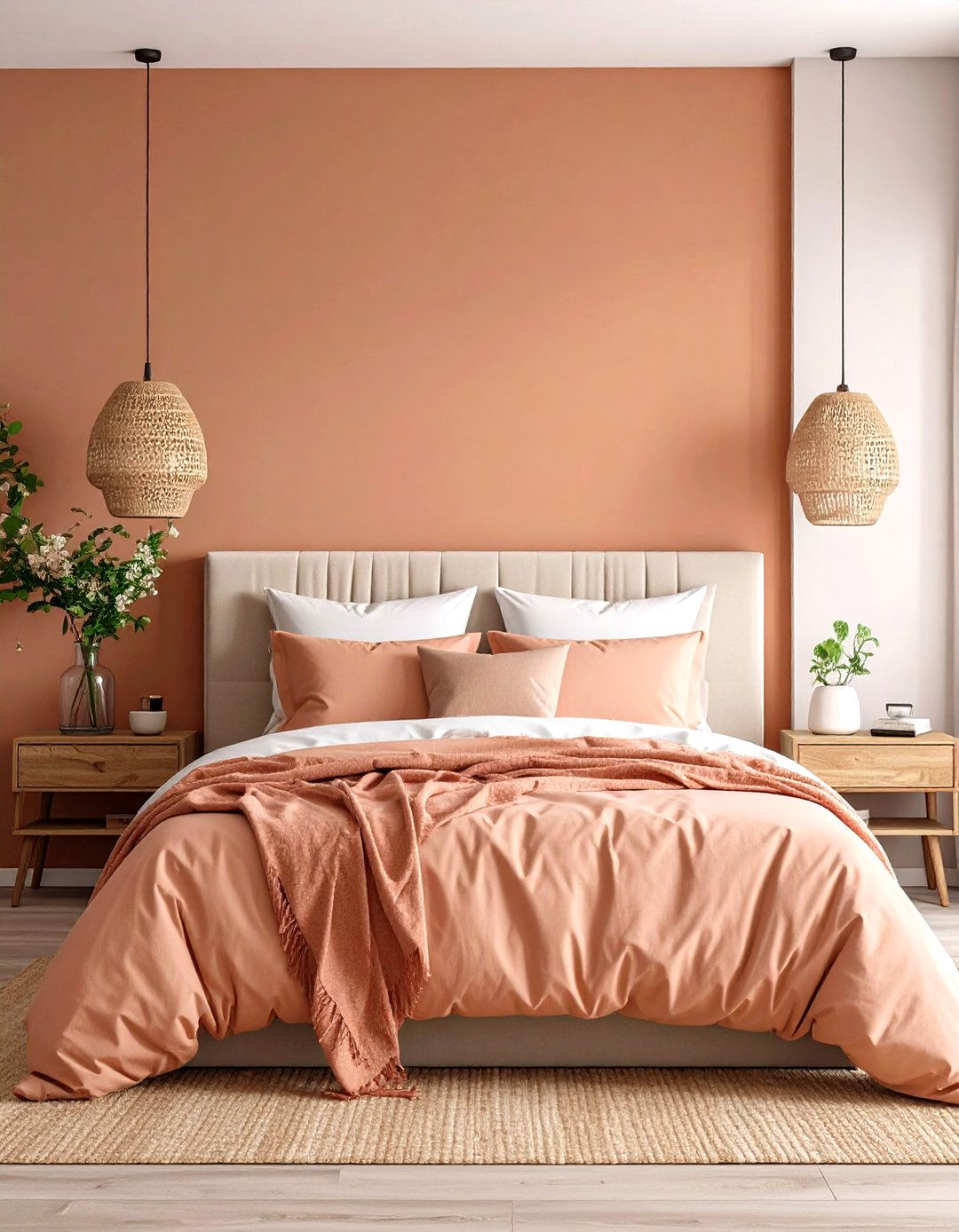 Bedroom Terracotta and Blush Design - 24 Warm Color Palettes for Every Room in the House