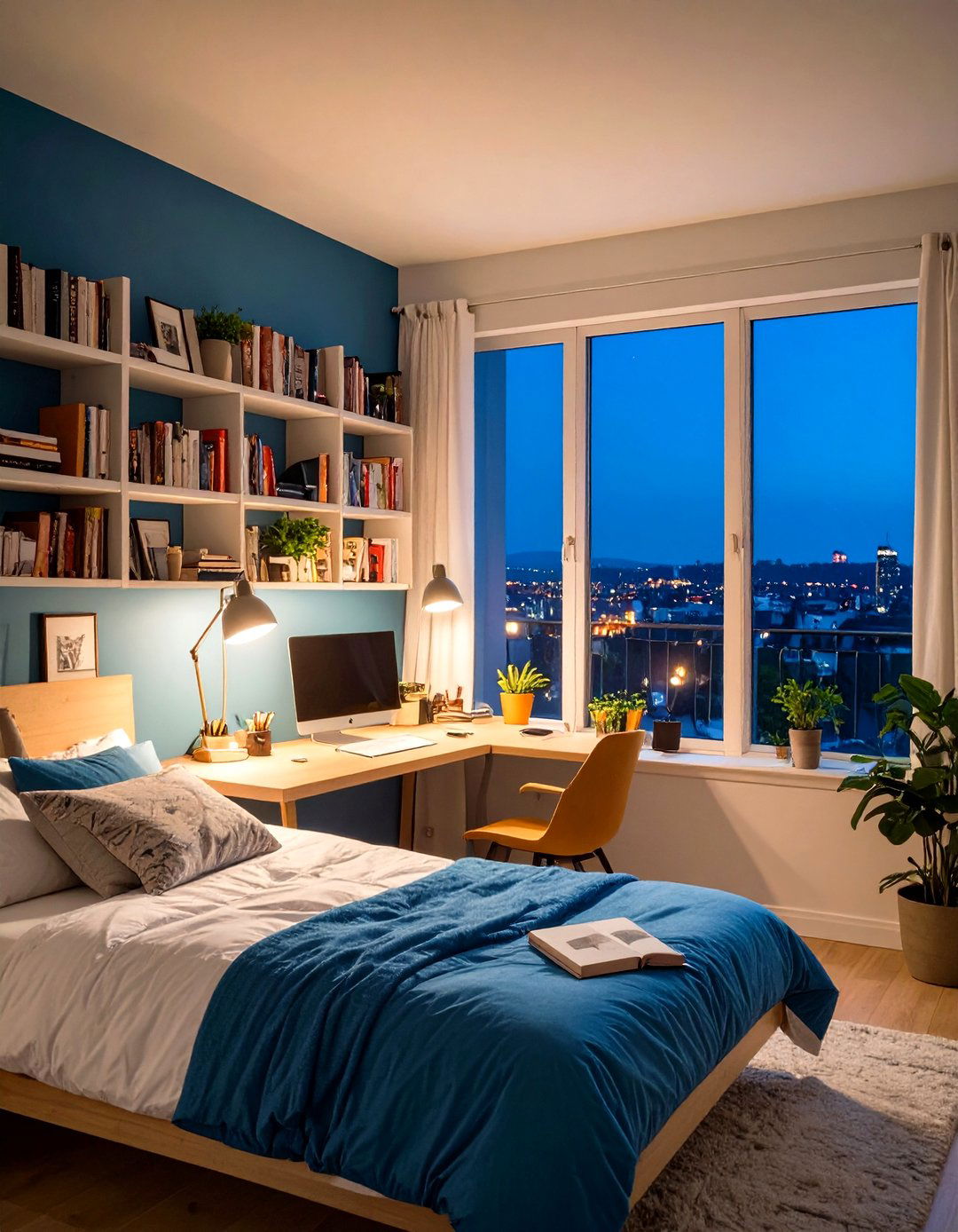 Bedroom Window Desk for Students - 24 Desk in Front of Window Ideas