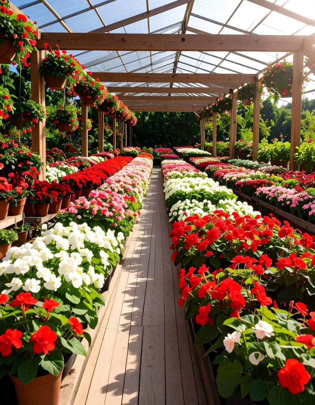 Begonia Annual Color Displays - 24 Shade Garden Design Ideas